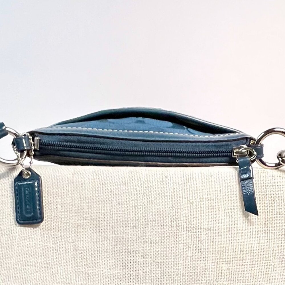 Coach Signature Swingpak in rich blue Hue Crossbody Bag with Adjustable Strap - Picture 8 of 15